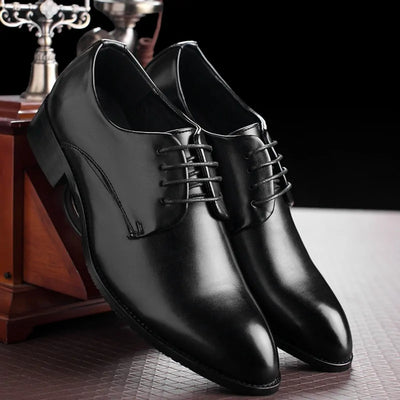 Black Leather Formal Business Shoes™